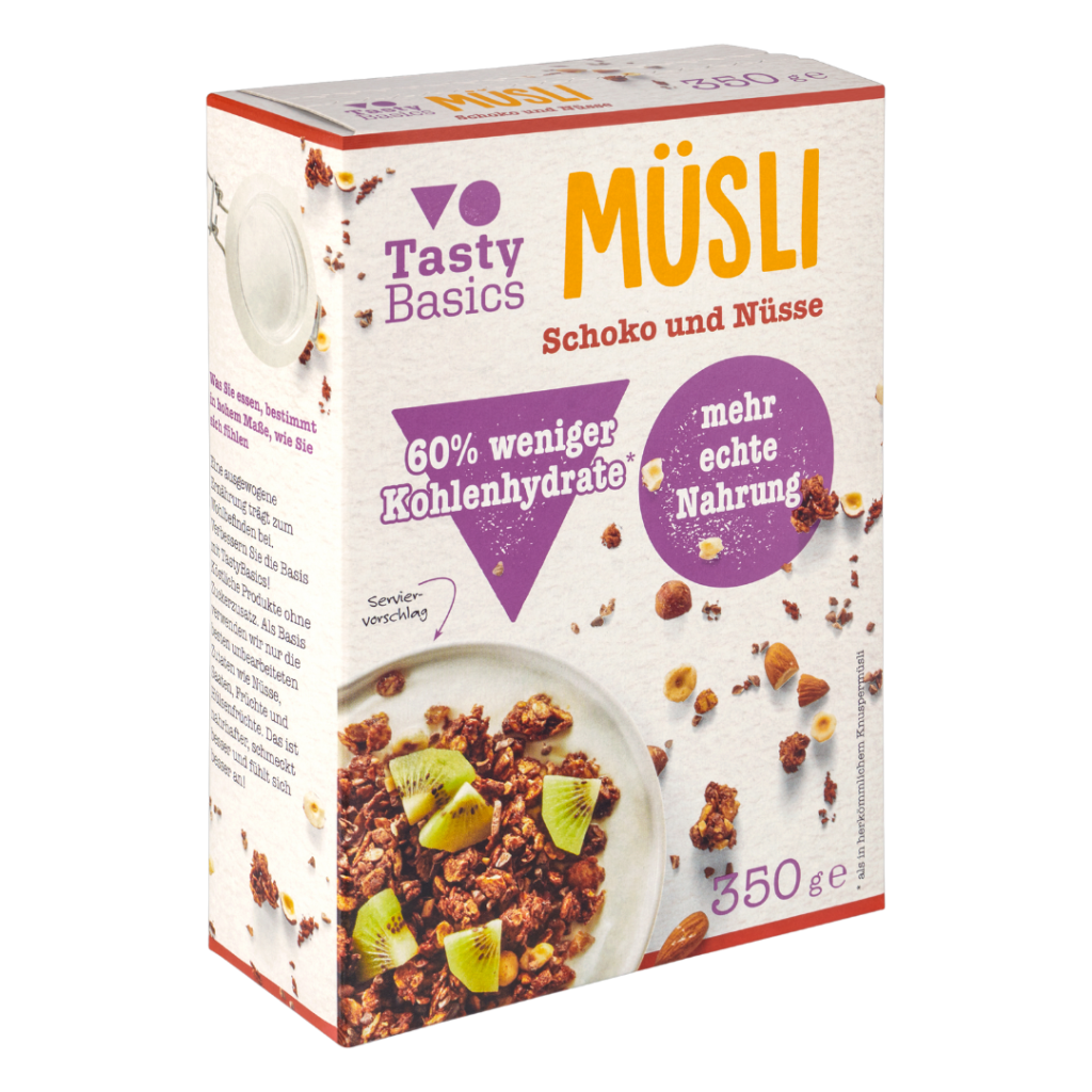 Müsli Schoko und Nüsse TastyBasics
